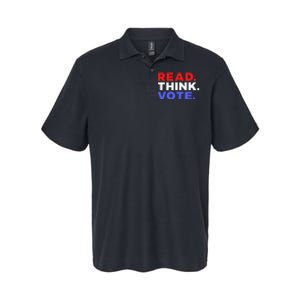 Read Think Vote 2024 Presidential Election Voting President Softstyle Adult Sport Polo