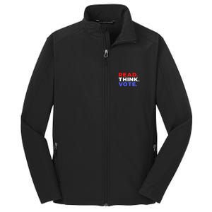 Read Think Vote 2024 Presidential Election Voting President Core Soft Shell Jacket