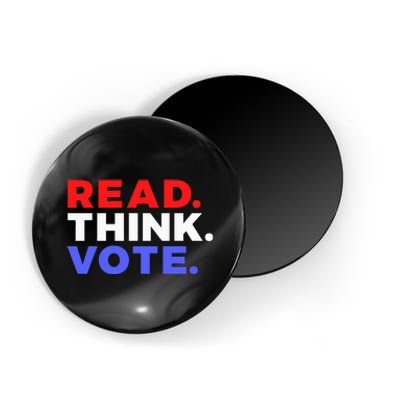 Read Think Vote 2024 Presidential Election Voting President Magnet