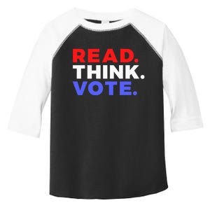 Read Think Vote 2024 Presidential Election Voting President Toddler Fine Jersey T-Shirt