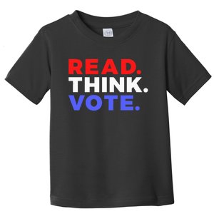 Read Think Vote 2024 Presidential Election Voting President Toddler T-Shirt