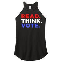 Read Think Vote 2024 Presidential Election Voting President Women’s Perfect Tri Rocker Tank