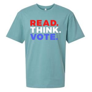 Read Think Vote 2024 Presidential Election Voting President Sueded Cloud Jersey T-Shirt