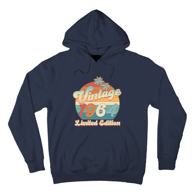 Retro Tropical Vintage 1964 Limited Edition 60th Birthday Hoodie