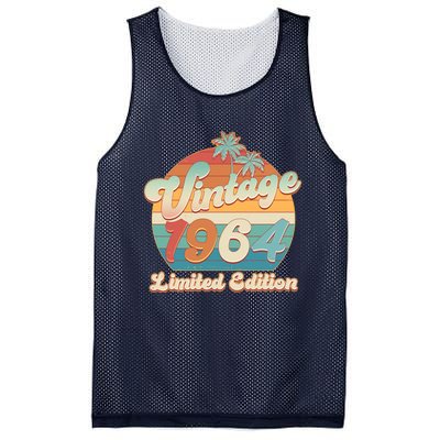 Retro Tropical Vintage 1964 Limited Edition 60th Birthday Mesh Reversible Basketball Jersey Tank