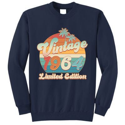 Retro Tropical Vintage 1964 Limited Edition 60th Birthday Tall Sweatshirt