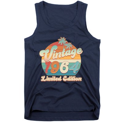 Retro Tropical Vintage 1964 Limited Edition 60th Birthday Tank Top