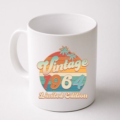 Retro Tropical Vintage 1964 Limited Edition 60th Birthday Coffee Mug