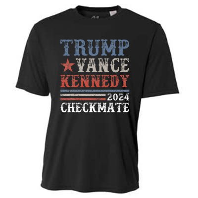 Retro Trump Vance Kennedy Checkmate President 2024 Cooling Performance Crew T-Shirt