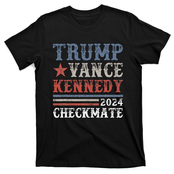 Retro Trump Vance Kennedy Checkmate President 2024 T-Shirt