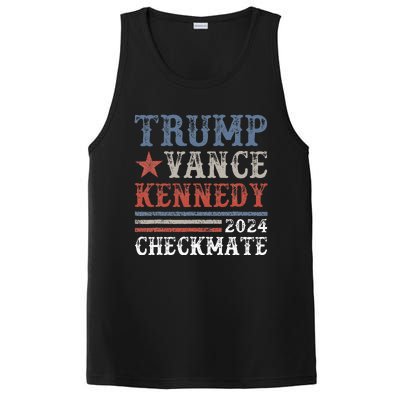 Retro Trump Vance Kennedy Checkmate President 2024 PosiCharge Competitor Tank