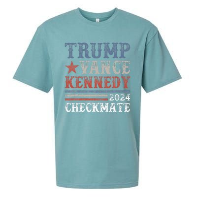 Retro Trump Vance Kennedy Checkmate President 2024 Sueded Cloud Jersey T-Shirt