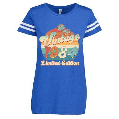 Retro Tropical Vintage 1984 Limited Edition 40th Birthday Enza Ladies Jersey Football T-Shirt