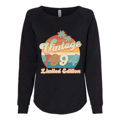 Retro Tropical Vintage 1994 Limited Edition 30th Birthday Womens California Wash Sweatshirt