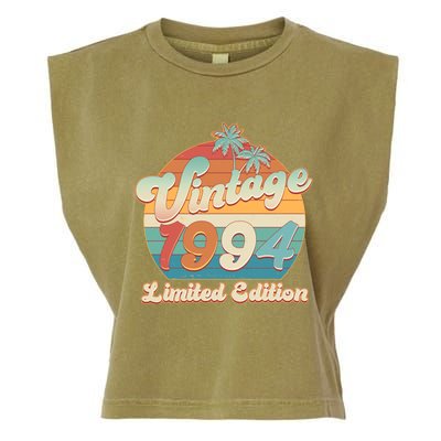 Retro Tropical Vintage 1994 Limited Edition 30th Birthday Garment-Dyed Women's Muscle Tee