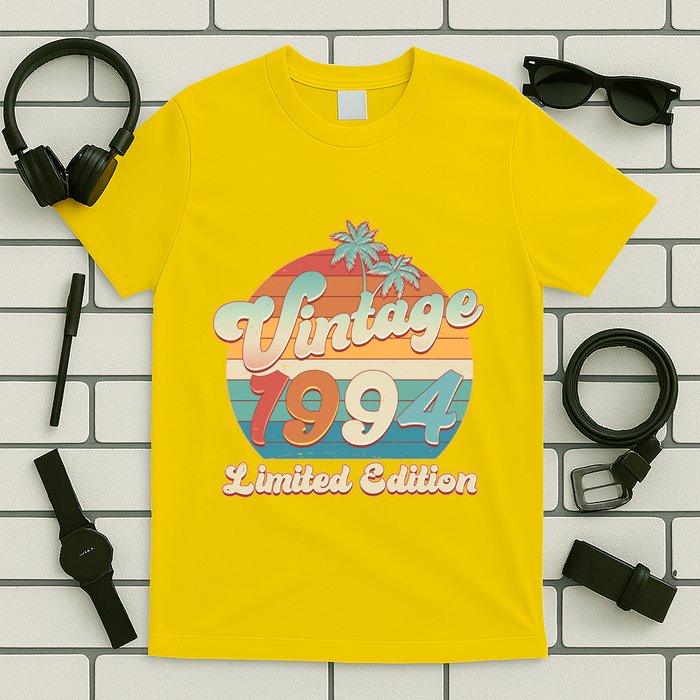 Retro Tropical Vintage 1994 Limited Edition 30th Birthday T-Shirt