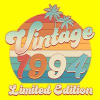 Retro Tropical Vintage 1994 Limited Edition 30th Birthday T-Shirt