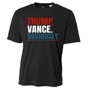 Retro Trump Vance Obviously 2024 Donald Trump 2024 Election Cooling Performance Crew T-Shirt