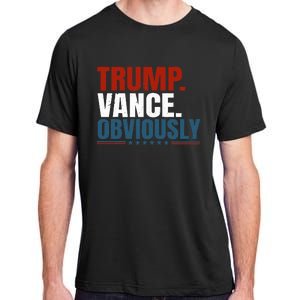 Retro Trump Vance Obviously 2024 Donald Trump 2024 Election Adult ChromaSoft Performance T-Shirt