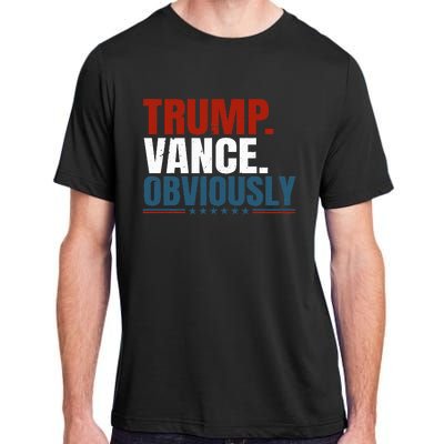 Retro Trump Vance Obviously 2024 Donald Trump 2024 Election Adult ChromaSoft Performance T-Shirt