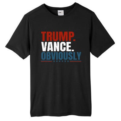 Retro Trump Vance Obviously 2024 Donald Trump 2024 Election Tall Fusion ChromaSoft Performance T-Shirt