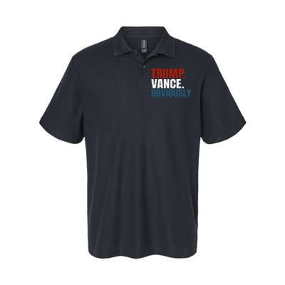 Retro Trump Vance Obviously 2024 Donald Trump 2024 Election Softstyle Adult Sport Polo