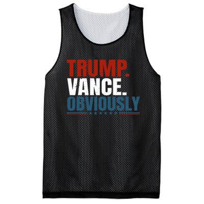 Retro Trump Vance Obviously 2024 Donald Trump 2024 Election Mesh Reversible Basketball Jersey Tank