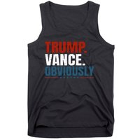 Retro Trump Vance Obviously 2024 Donald Trump 2024 Election Tank Top