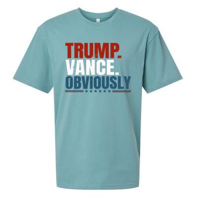 Retro Trump Vance Obviously 2024 Donald Trump 2024 Election Sueded Cloud Jersey T-Shirt