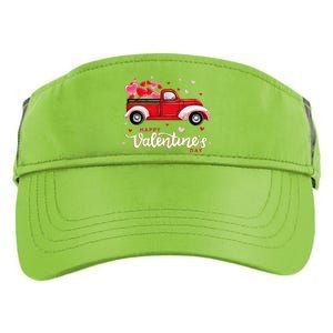 Red Truck With Hearts Happy Valentine's Day Gifts For Women Adult Drive Performance Visor