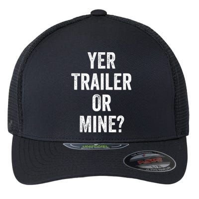 Redneck Trailer White Trash Flexfit Unipanel Trucker Cap