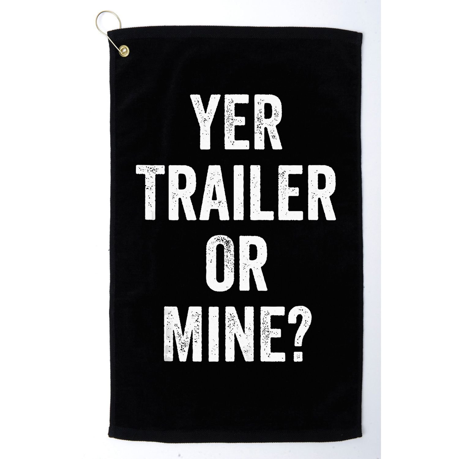Redneck Trailer White Trash Golf Towel