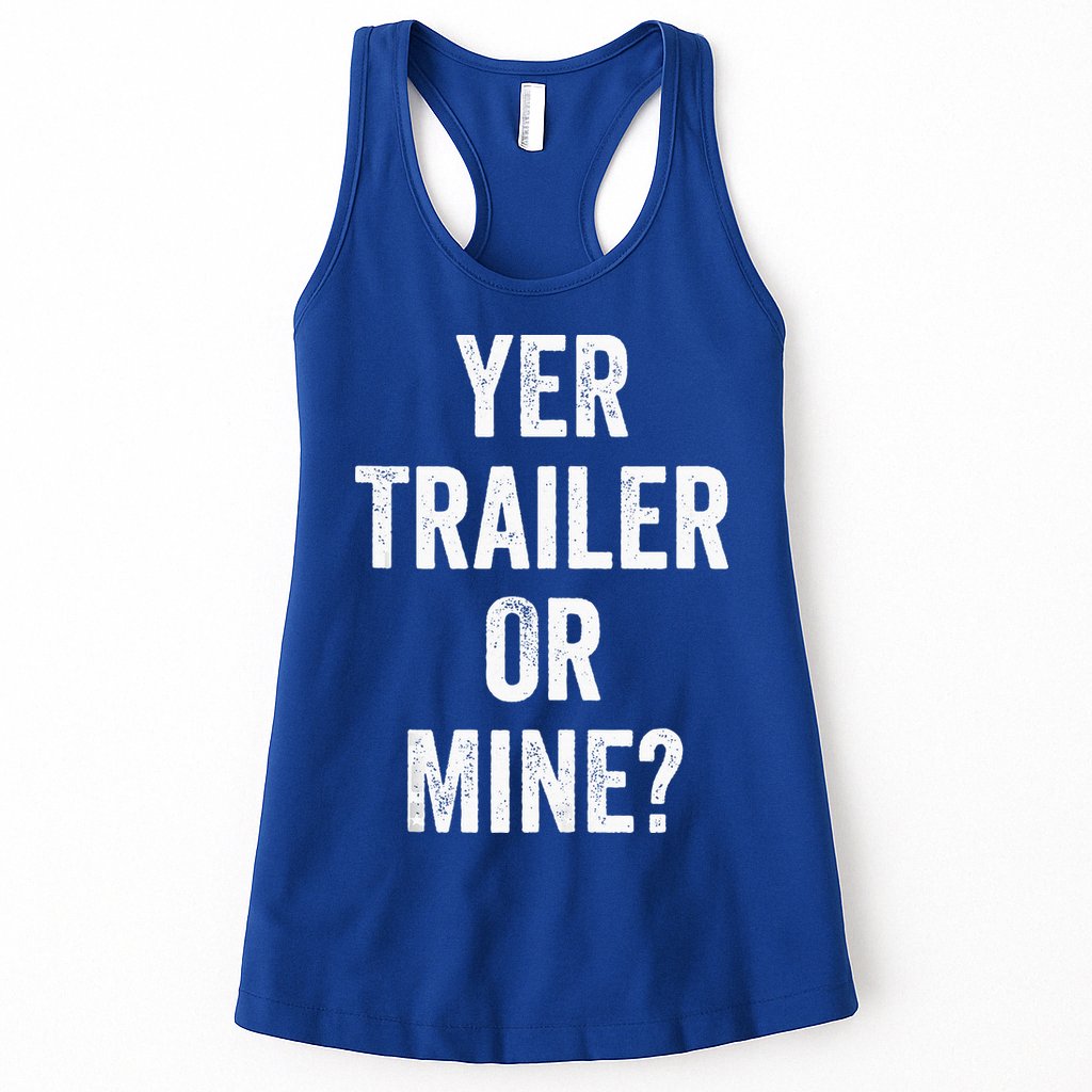 Redneck Trailer White Trash Womens Tank Top