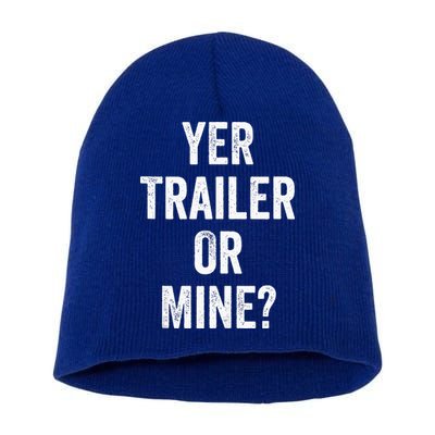 Redneck Trailer White Trash Short Acrylic Beanie
