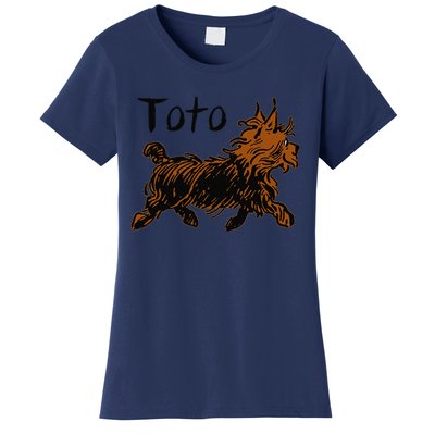 Retro Toto Wizard Of OZ Dog Art DesignFunny Fairytale Women's T-Shirt