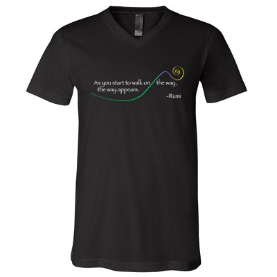 Rumi The Way Appears Poem Quote V-Neck T-Shirt