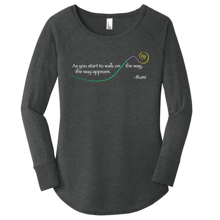 Rumi The Way Appears Poem Quote Women's Perfect Tri Tunic Long Sleeve Shirt