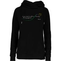 Rumi The Way Appears Poem Quote Womens Funnel Neck Pullover Hood