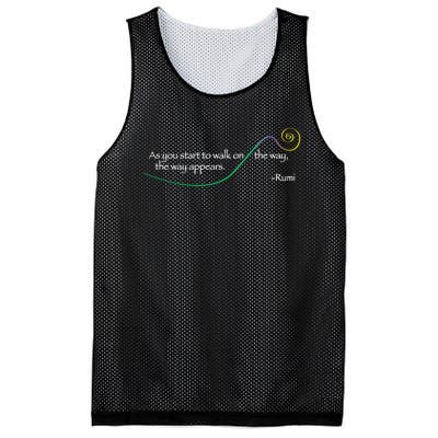 Rumi The Way Appears Poem Quote Mesh Reversible Basketball Jersey Tank