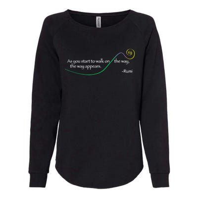 Rumi The Way Appears Poem Quote Womens California Wash Sweatshirt