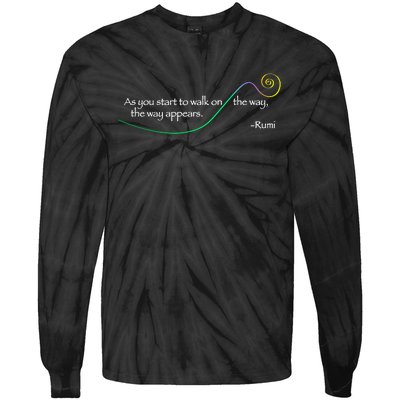 Rumi The Way Appears Poem Quote Tie-Dye Long Sleeve Shirt