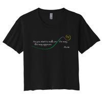 Rumi The Way Appears Poem Quote Women's Crop Top Tee