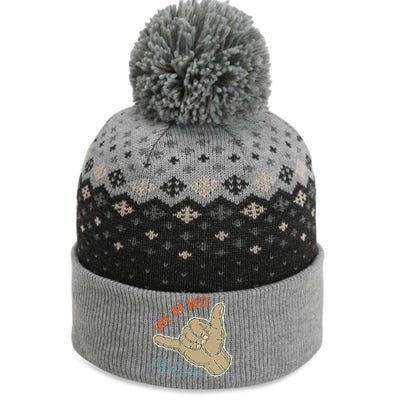 Ride The Wave Take Me To The Ocean The Baniff Cuffed Pom Beanie