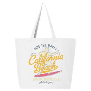 Ride The Waves California Beach Surfing Inspires Me 25L Jumbo Tote