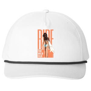 Ride The Wild Woman Surfing Snapback Five-Panel Rope Hat