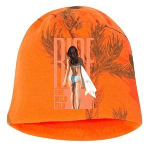 Ride The Wild Woman Surfing Kati - Camo Knit Beanie