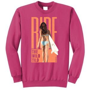 Ride The Wild Woman Surfing Sweatshirt