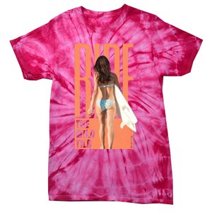 Ride The Wild Woman Surfing Tie-Dye T-Shirt