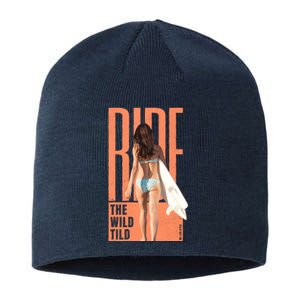 Ride The Wild Woman Surfing Sustainable Beanie