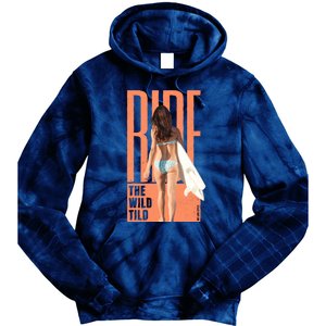 Ride The Wild Woman Surfing Tie Dye Hoodie